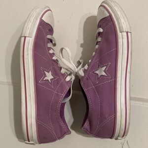 CONVERSE One Star Womens US 10 UK 8 EUR 41.5 Skater Shoes Purple‎ Lavender Cons